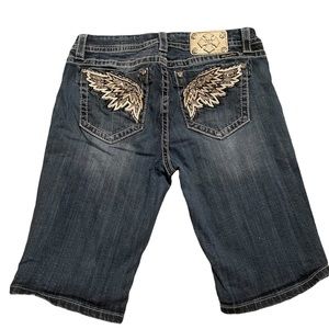 Miss Me Bermuda Jean Shorts Sz 31